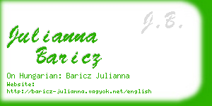 julianna baricz business card